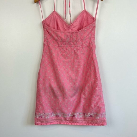 Vintage Y2K Hot Pink Haltertop Handkerchief Mini Dress from Gap - Picture 12 of 16